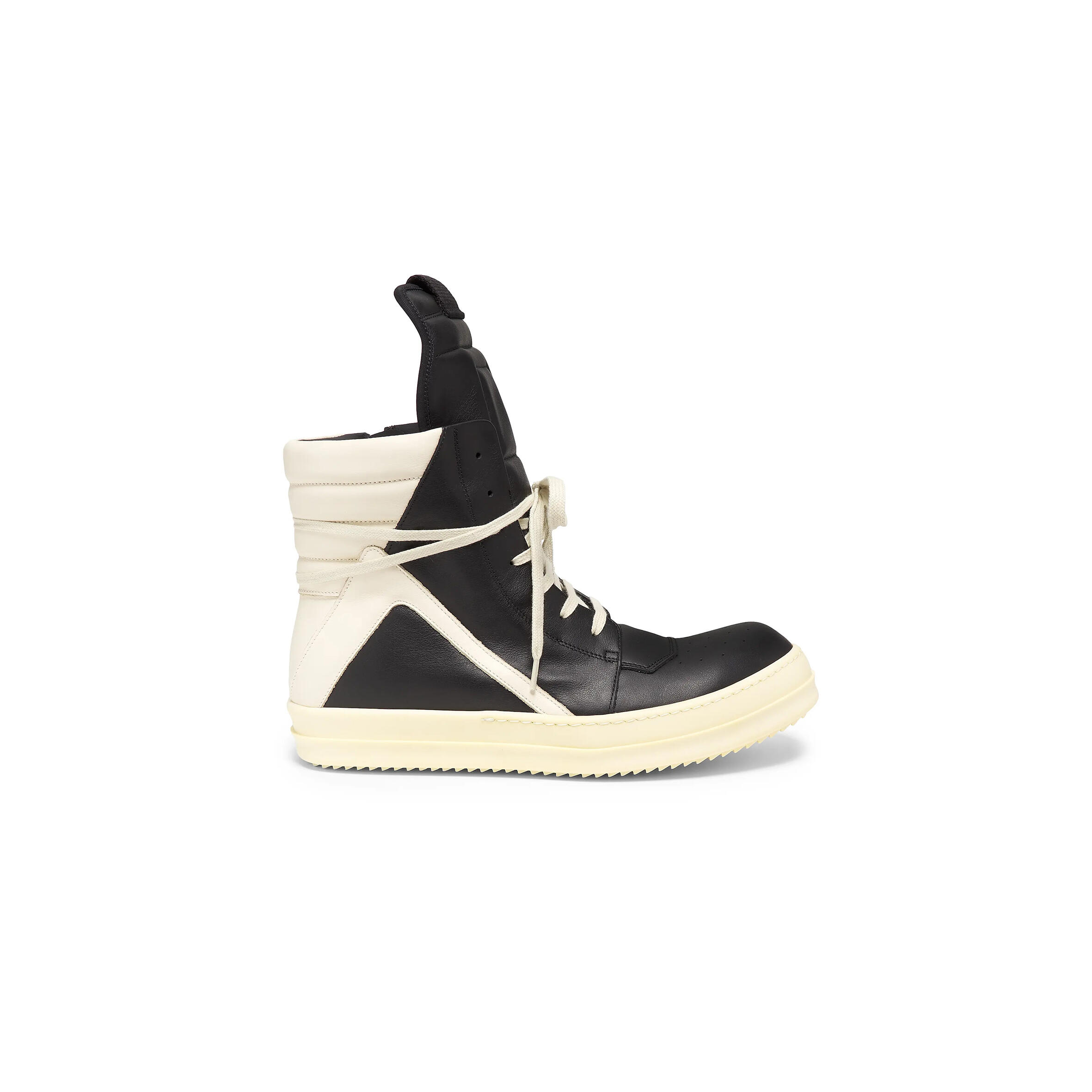 r1ck 0wens geobasket leather high top sneakers
